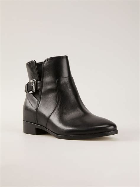 michael michael kors salem leather ankle boot|Michael Kors cowboy boots.